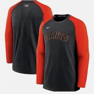 NWT! Mens Nike SF Giants Authentic Collection Game Time Raglan Performance Shirt